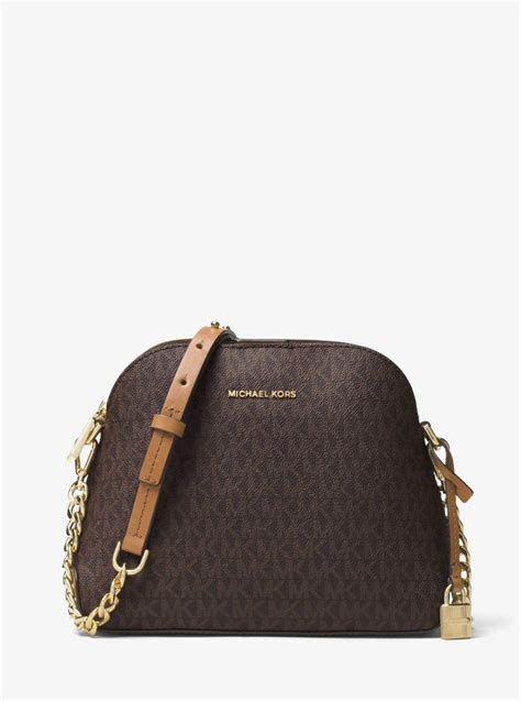 michael kors mercer logo dome crossbody|Michael Kors Crossbody monogram.